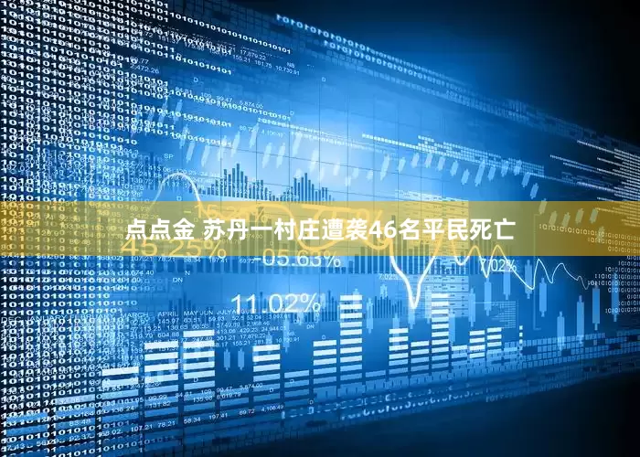 点点金 苏丹一村庄遭袭46名平民死亡